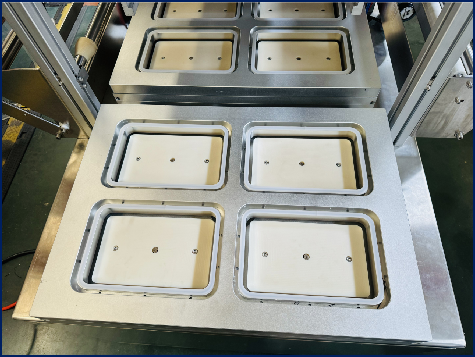 Máquina semiautomática de envasado superficial y de atmósfera modificada para conservación de alimentos