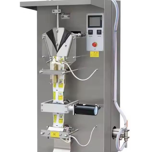 Máquina automática de envasado de líquidos SJ-ZF1000: gran volumen, con fabricación y sellado de bolsas